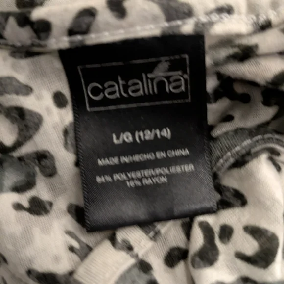 Catalina Black and White Animal Print Top - Picture 5 of 5